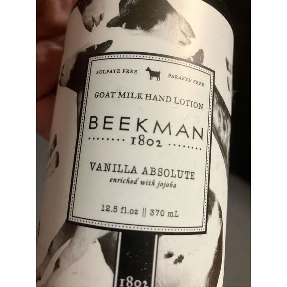 Beekman Goat Milk Hand Lotion Vanilla Absolute - Picture 3 of 4